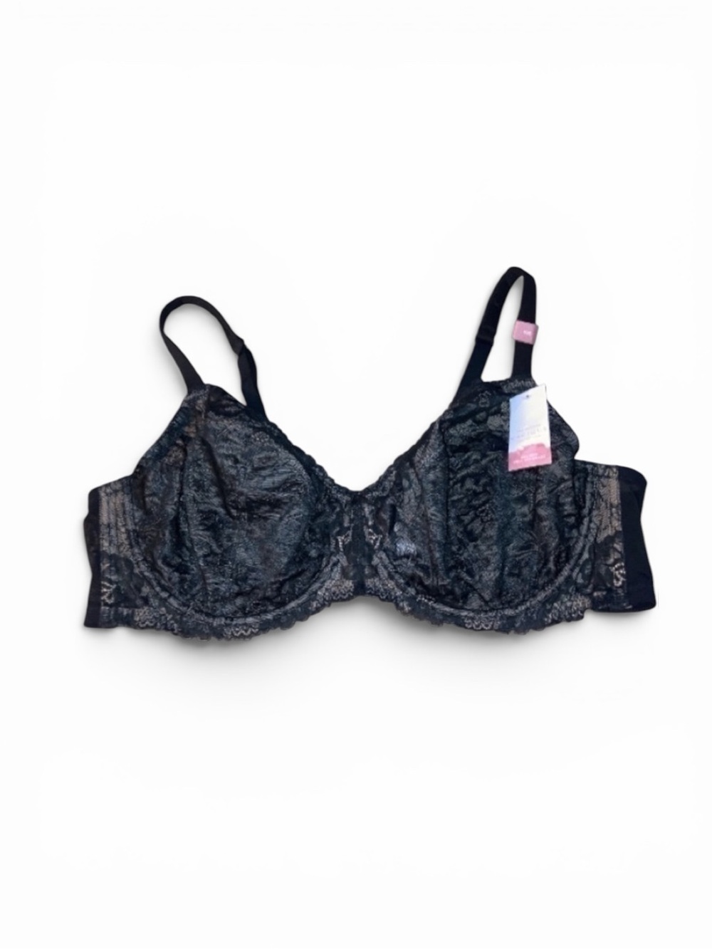 NWT CACIQUE Collection Unlined  Full Coverage Black Lace Bra Size 50 C